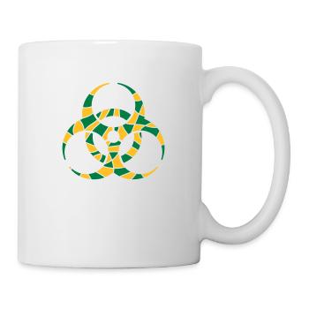 Symbole Biohazard Fissures Design - Mug blanc - blanc - Droite