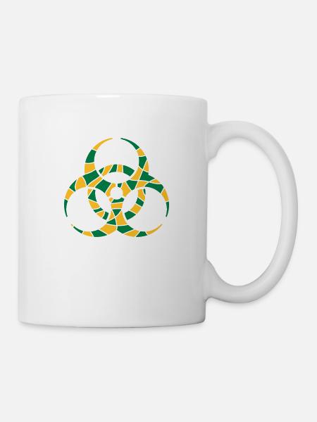 Symbol Biohazard Risse Design - Tasse - Weiß