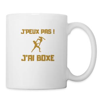 J PEUX PAS J AI BOXE THAÎ - Mug blanc - blanc - Droite