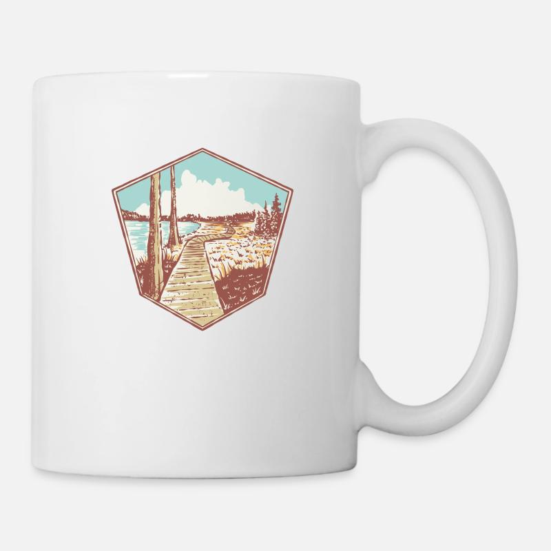 Oderteich Harz Souvenir - Mug blanc - blanc