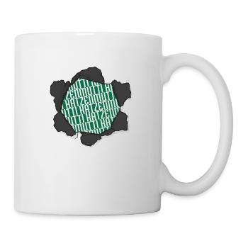 bday witzig miezekatze raubkatze weihnachten zitat - Tasse - Weiß - Rechts