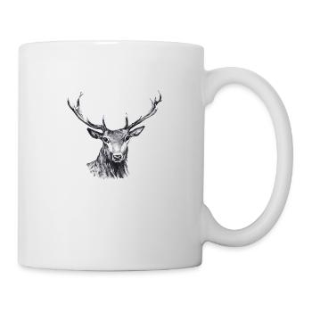 Cerf - Mug blanc - blanc - Droite