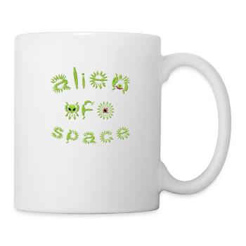 Alien UFO space soucoupe volante spatiale alien - Mug blanc - blanc - Droite
