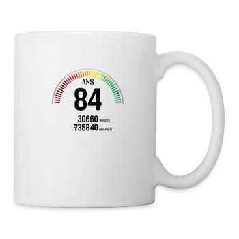 Anniversaire 84 ans Compteur - Mug blanc - blanc - Droite