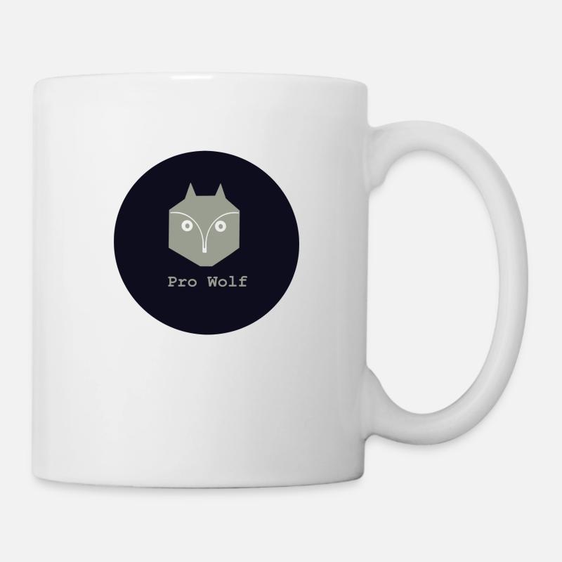 Pro Wolf, Wolfliebe, Pro Natura - Mug - white