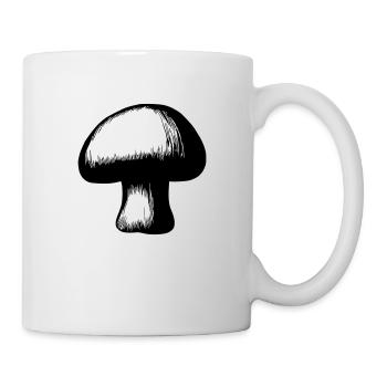 Mushroom Mushrooms Poisonous Mushrooms Mycology Earthy Vector 4 - Mug - white - Right
