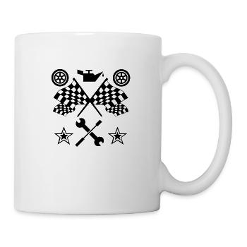 Auto - Tasse - Weiß - Rechts