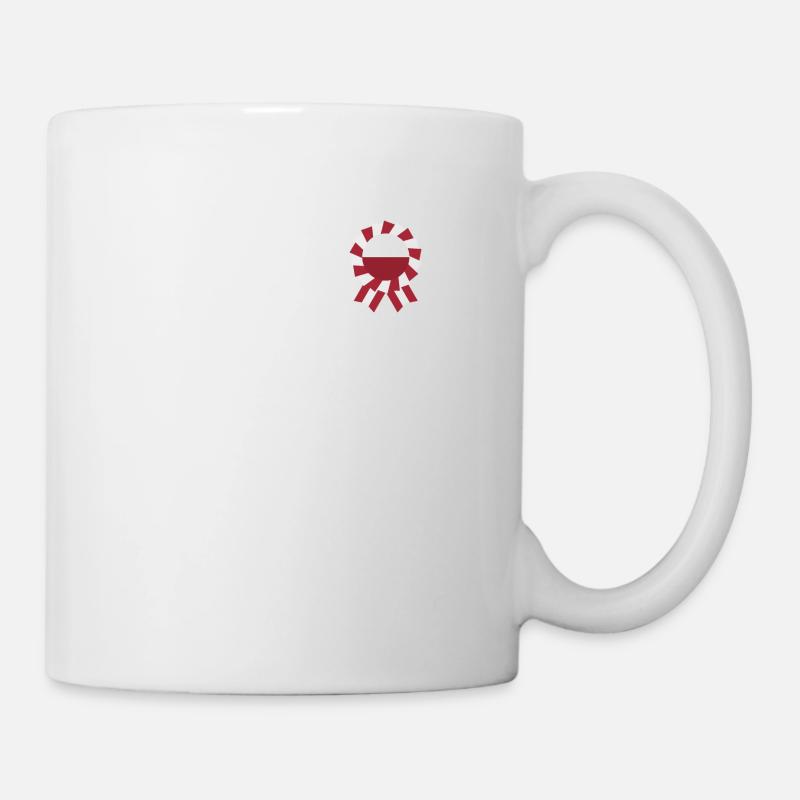 Symbole de solidarité avec la Pologne - Mug blanc - blanc