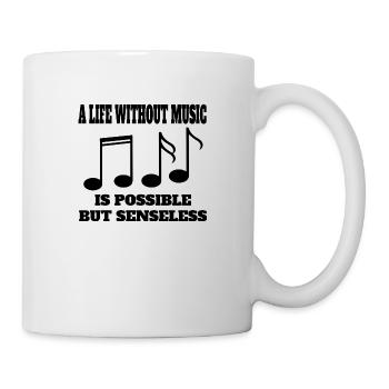 Musiker Musiklehrer Spruch Musizieren Musikerin - Tasse - Weiß - Rechts