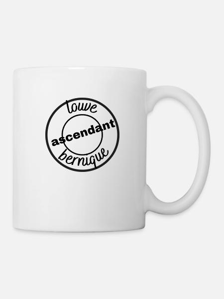 louve ascendant bernique - Mug blanc - blanc