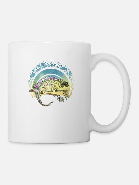 Caméléon - Mug blanc - blanc
