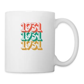 Anniversaire année 1931 / Vintage 1931 / Retro 31 - Mug blanc - blanc - Droite