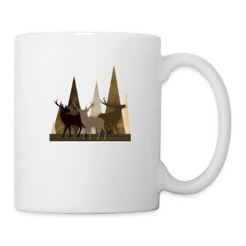 Cerf - Mug blanc - blanc - Droite