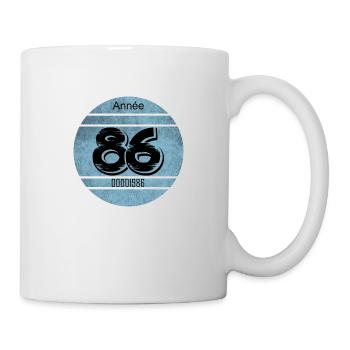 Vignette auto vintage 1986 - Mug blanc - blanc - Droite