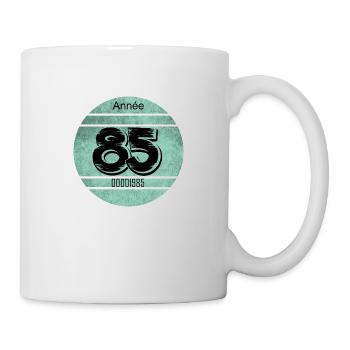 Vignette auto vintage 1985 - Mug blanc - blanc - Droite