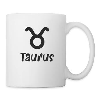Stier Sternzeichen - Tasse - Weiß - Rechts