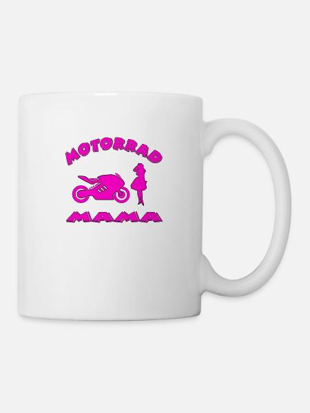 Motorrad - Tasse - Weiß