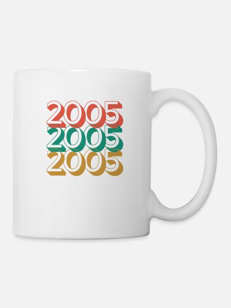 Anniversaire année 2005 / Vintage 2005 - Mug blanc - blanc