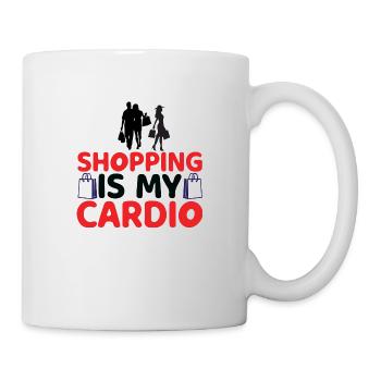 Shopping is my Cardio - Mug - white - Right