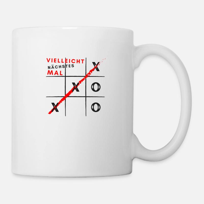 tic tac toe - Tasse - Weiß