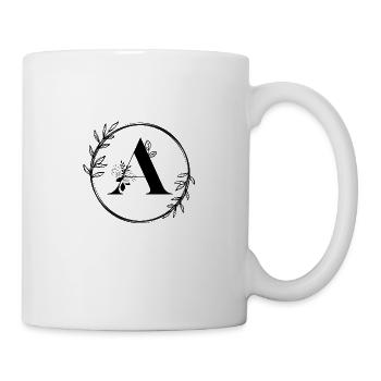Floral Letter A - Mug - white - Right