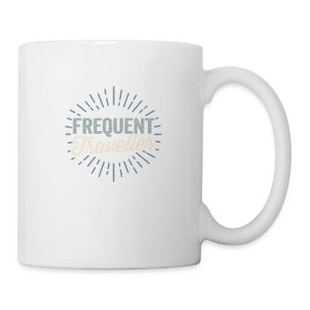 Frequent Traveller - Vintage Sun Beam Geschenk - Tasse - Weiß - Rechts