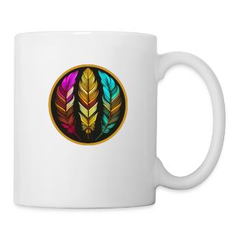 Emblem der 3 Federn - Tasse - Weiß - Rechts
