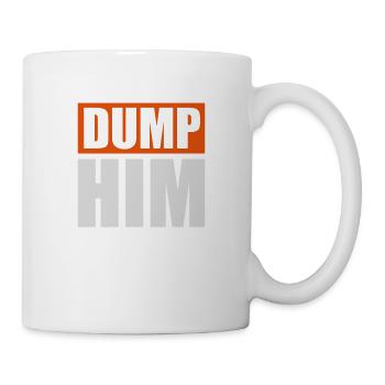 Dump Him Quote Logo - Mug blanc - blanc - Droite