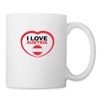 j'aime Autriche - Mug blanc - blanc - Droite