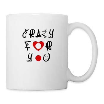 Crazy for you. Crazy about you - Mug - white - Right