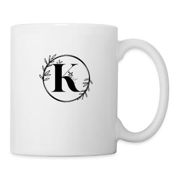 Floral K Letter - Mug - white - Right