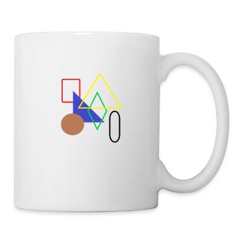 Formes de base Géométrie Formes géométriques Motifs - Mug blanc - blanc - Droite
