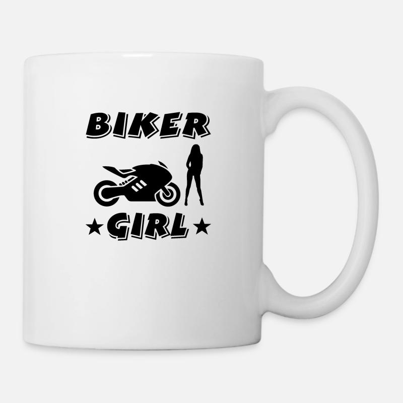 Motorrad - Tasse - Weiß