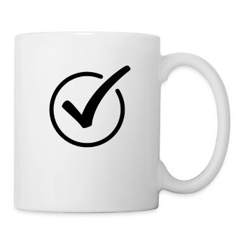 Crochet Emoji Esquisse Dessin Noir - Mug blanc - blanc - Droite