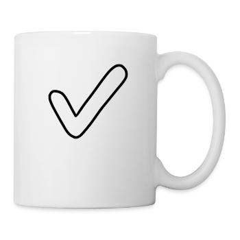 Crochet Emoji Esquisse Dessin Noir - Mug blanc - blanc - Droite