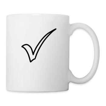Crochet Emoji Esquisse Dessin Noir - Mug blanc - blanc - Droite