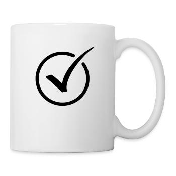 Crochet Emoji Esquisse Dessin Noir - Mug blanc - blanc - Droite