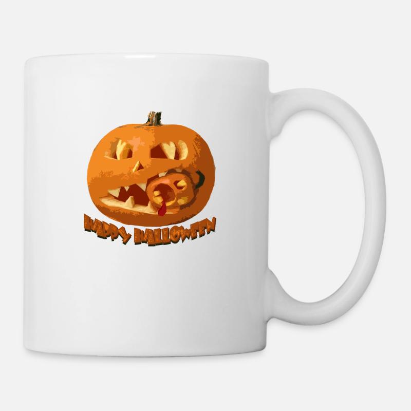 Kannibalenkürbis - Tasse - Weiß