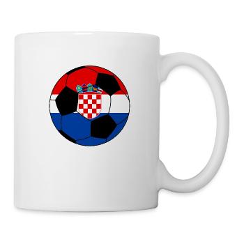 Fußball Kroatien - Tasse - Weiß - Rechts