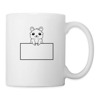 Insert Text Shield Hamster - Mug - white - Right