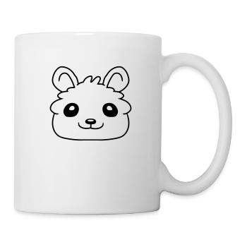 Visage petit cher hamster - Mug blanc - blanc - Droite