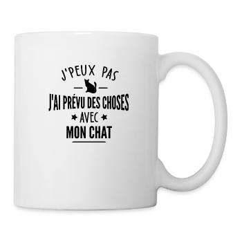 humour chat / j ai chat - Mug blanc - blanc - Droite