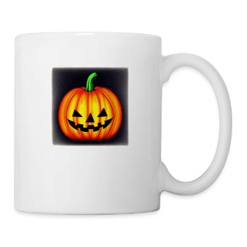 Halloween Spooky Pumpkin Lantern 20 - Mug blanc - blanc - Droite