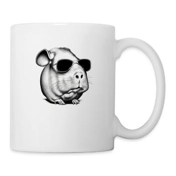 Guinea pig cool sunglasses funny design 14 - Mug - white - Right
