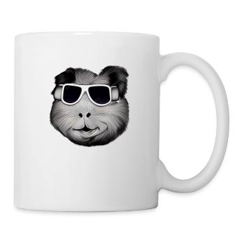 Guinea pig cool sunglasses funny design 16 - Mug - white - Right