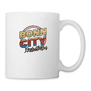 Bonn Germany City Font 80s style - Mug - white - Right