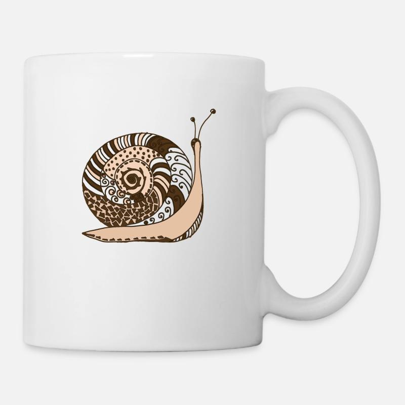Schnecke - Tasse - Weiß