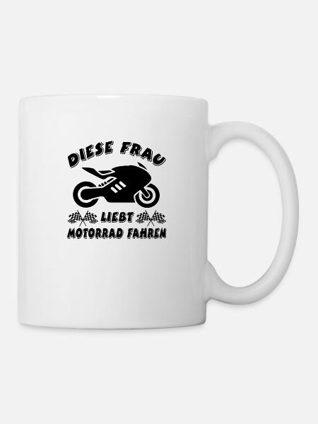 Motorrad - Tasse - Weiß