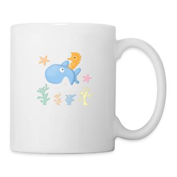 Hyppopcampal shark - Mug - white - Right