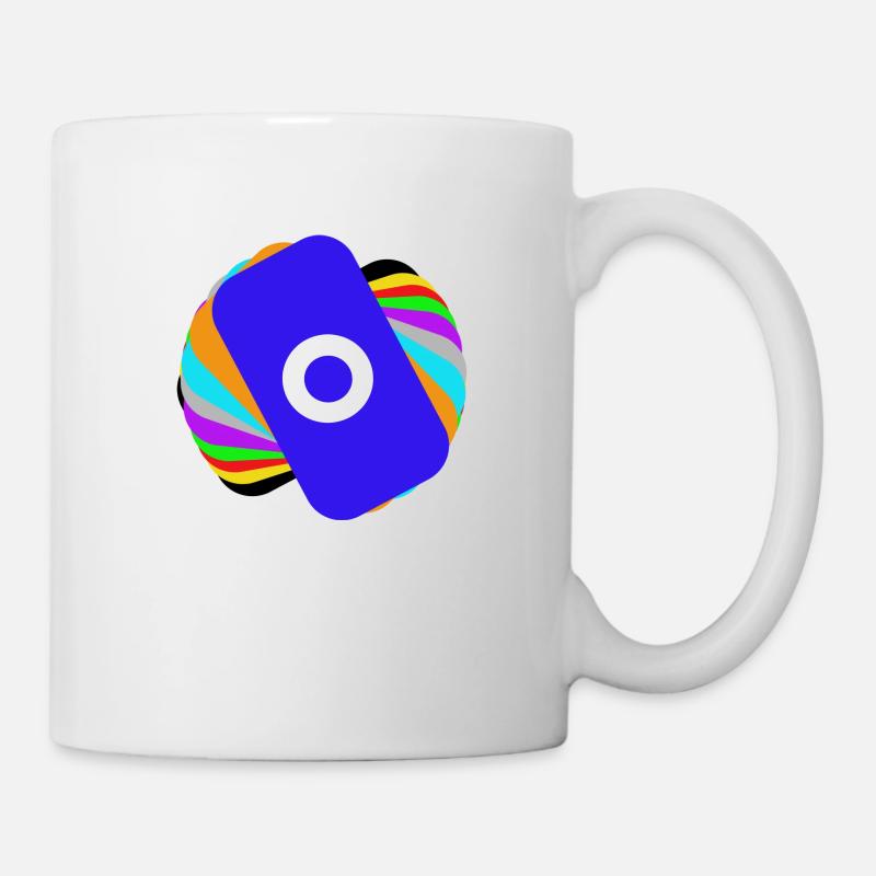Toupie couleur - Mug blanc - blanc